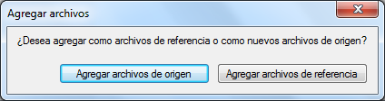 ¡Añadir archivos en destino, pero son de origen!