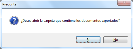 ¿Abrir la carpeta de destino tras generar archivos de destino?