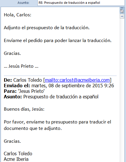 Mensaje de Outlook respondido (AutoHotkey y el Portapapeles)