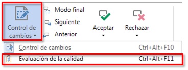 cinta Revisar - Evaluación de calidad en Trados Studio 2015