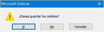 Confirmación de guardar
