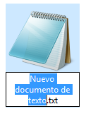 Nuevo documento de texto
