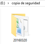 Primera copia de seguridad