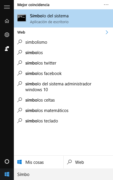 Símbolo del sistema