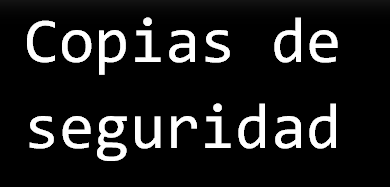 copias de seguridad - mini