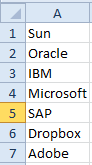 listado sin duplicados en Excel