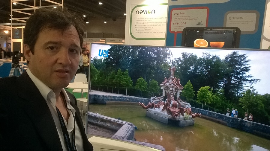 pantalla 4K en la feria Bit Broadcast