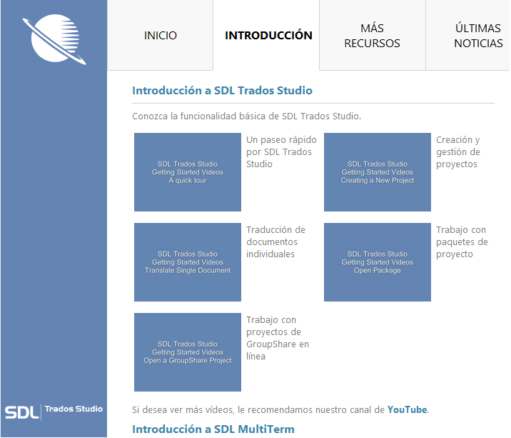 más información de SDL Trados Studio