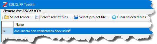 Archivo SDLXLIFF abierto