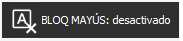 BLOQUEO MAYÚSCULAS desactivado con AutoHotkey