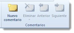 Cinta Revisar de Word - Comentarios