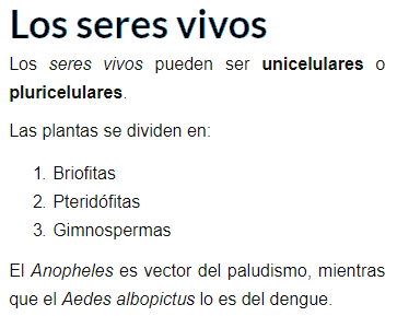 Ejemplo visual de contenido incrustado