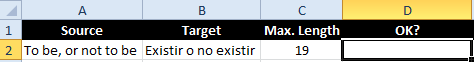 Excel - limitación de caracteres en cada celda