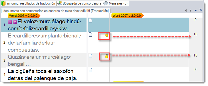 No traducir comentarios - cuadros de texto - bloqueados en Studio
