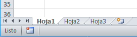 Nombres de las hojas de Excel