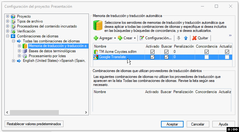 Quitar motor de Google Translate