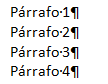 convertir un texto en una tabla de Word - 4 párrafos