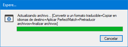 Trados Studio 2019 - Actualizando archivo