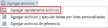 Trados Studio 2019 - Agregar rápidamente archivos