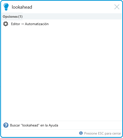 Trados Studio 2019 — Dígame qué desea hacer con lookahead