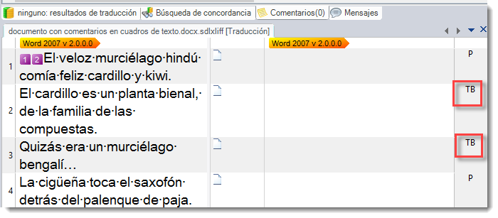 Traducir comentarios como cuadros de texto en Studio