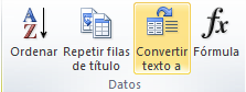 botón de Word convertir texto a