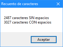 contar caracteres con AutoHotkey