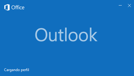 pantalla de presentación de Microsoft Outlook 2016