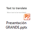 presentación original en Windows Explorer
