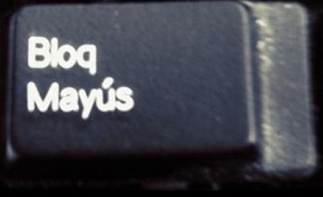 tecla bloqueo mayúsculas
